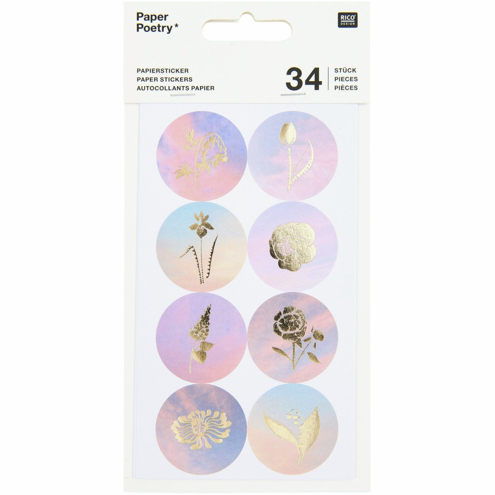 Paper stickers The Sky is the Limit - Paper Poetry - 34 pcs.