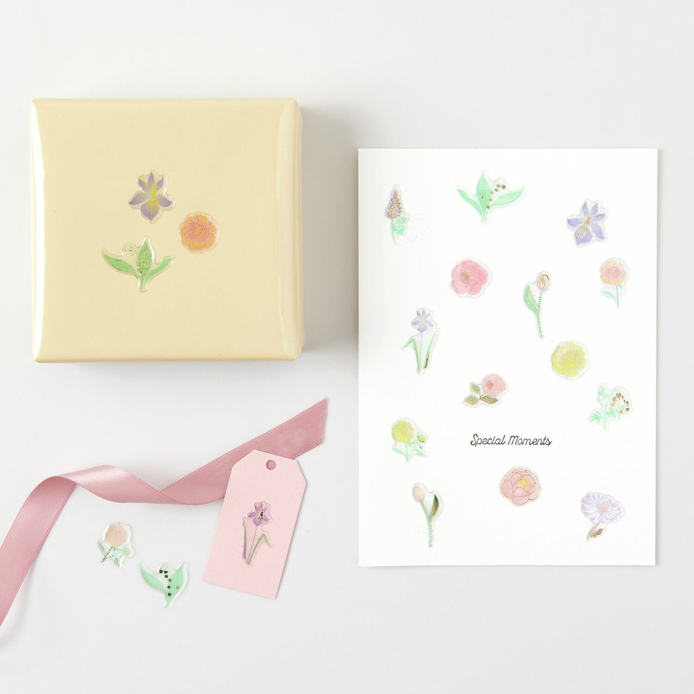 Gel stickers Flowers Pastel - Paper Poetry - 25 pcs.