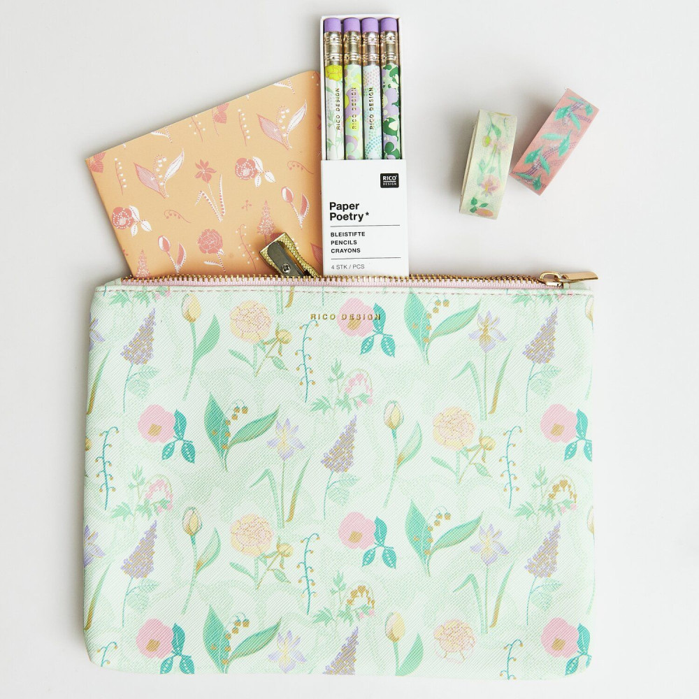 Set of washi tapes Flowers Pastel - Paper Poetry - 5 pcs.