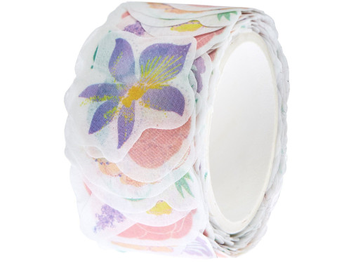 Naklejki washi Flowers Pastel - Paper Poetry - 200 szt.