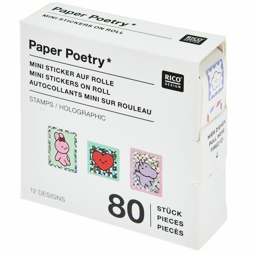 Mini stickers on roll Chingu - Paper Poetry - 80 pcs