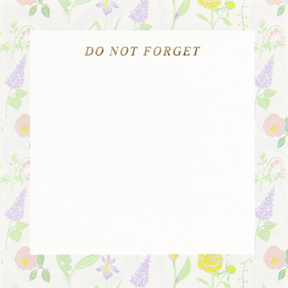 Memo notes Flower Frames 9 x 9 cm - Paper Poetry - 200 pcs