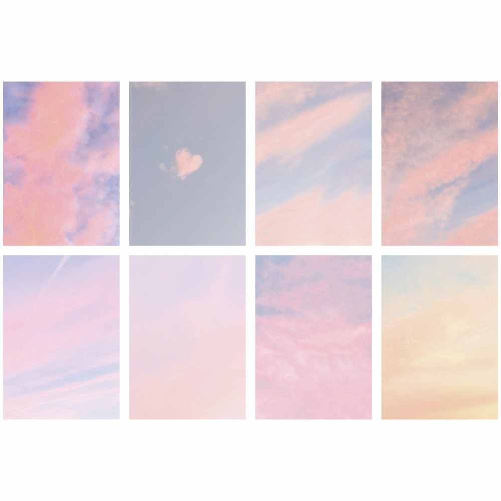 Set of The Sky is the Limit greeting cards - Paper Poetry - 8 pcs