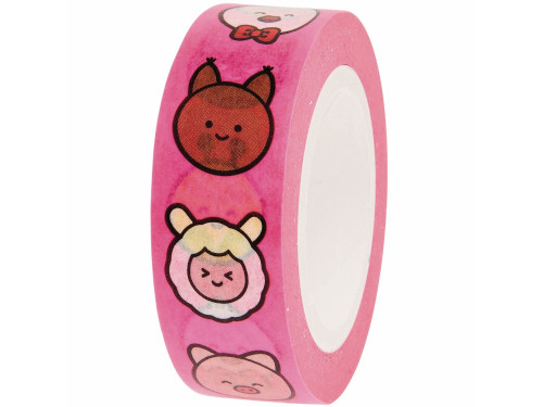 Washi tape Chingu Animals - Paper Poetry - 1,5 cm x 10 m