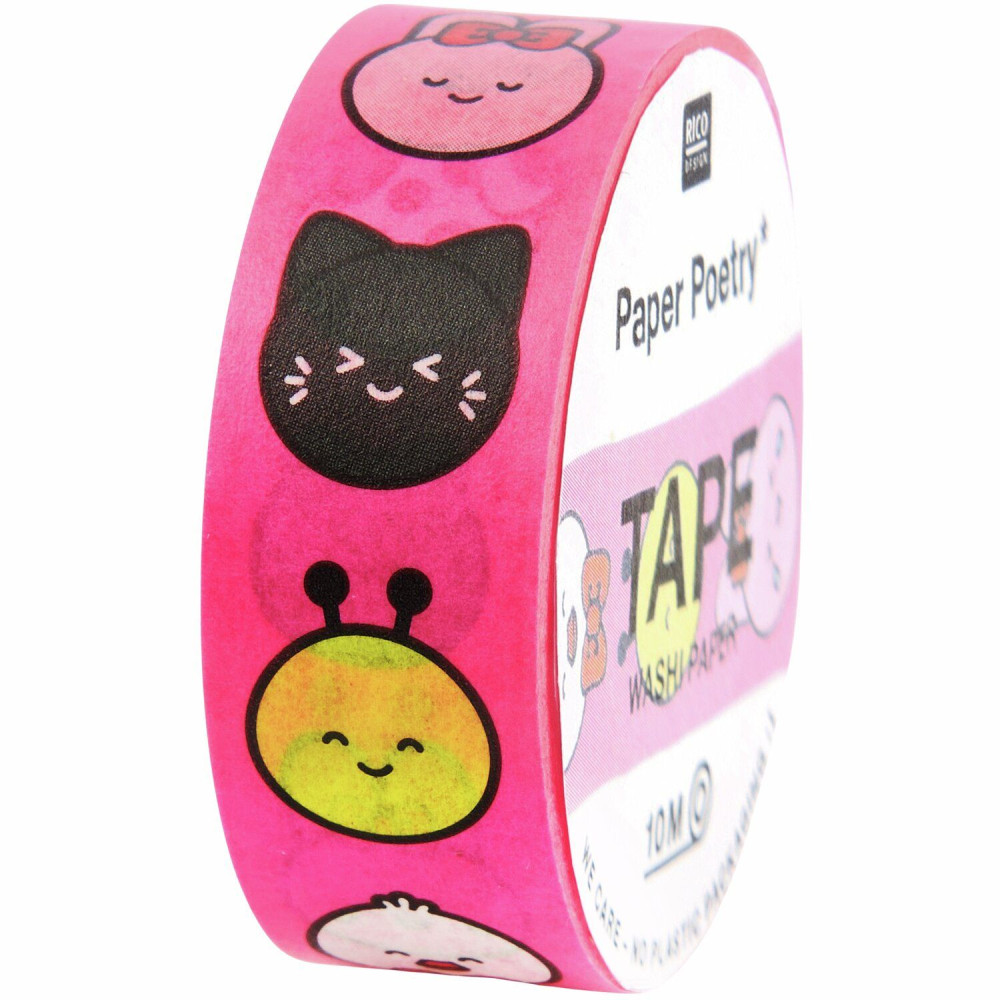 Washi tape Chingu Animals - Paper Poetry - 1,5 cm x 10 m