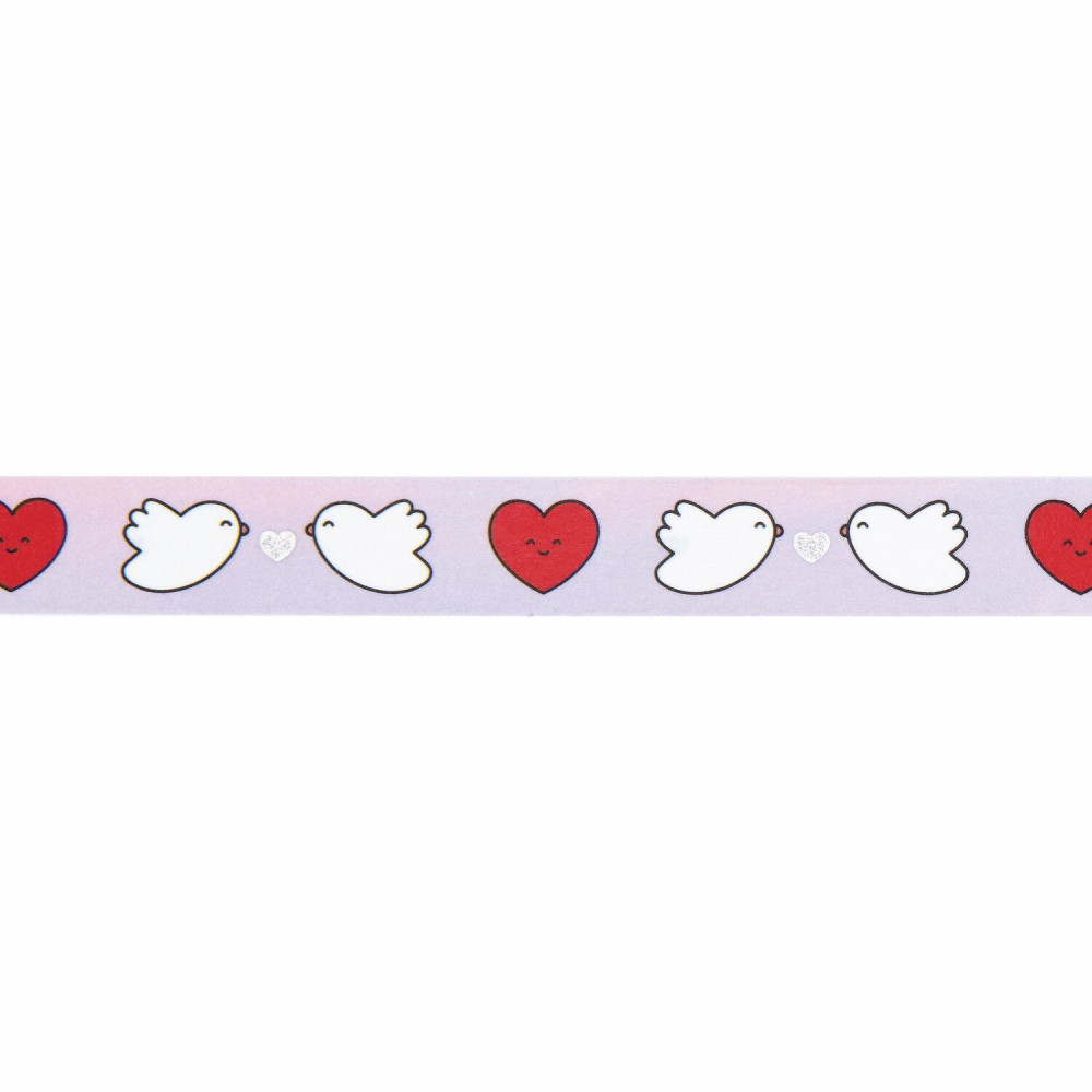 Taśma washi Chingu Lovebirds - Paper Poetry - 1,5 cm x 10 m