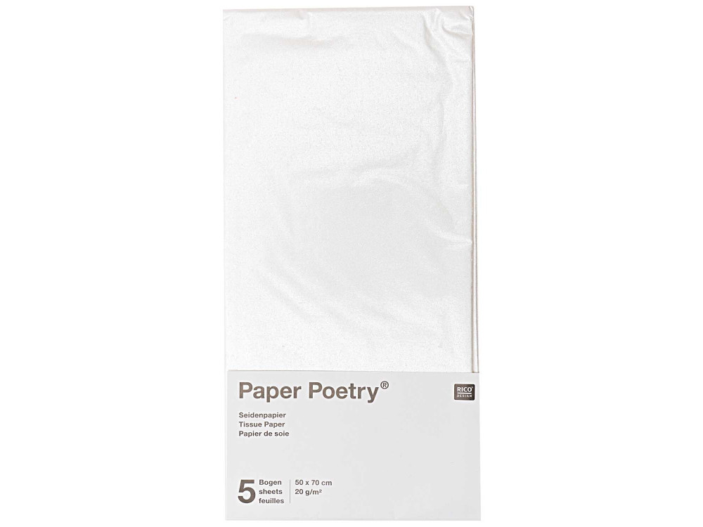 Bibuła do pakowania prezentów Crystal - Paper Poetry - 5 szt.