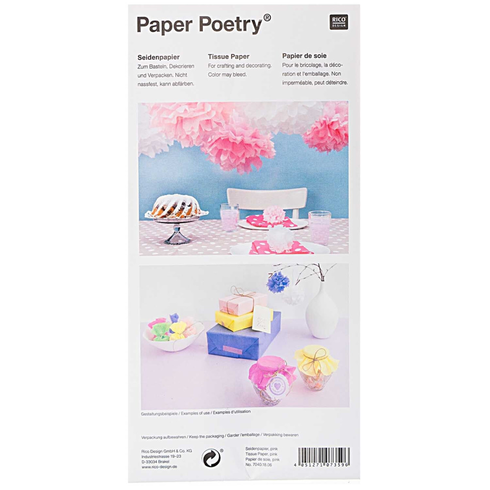 Gift wrapping tissue paper Purple Mix - Paper Poetry - 5 pcs