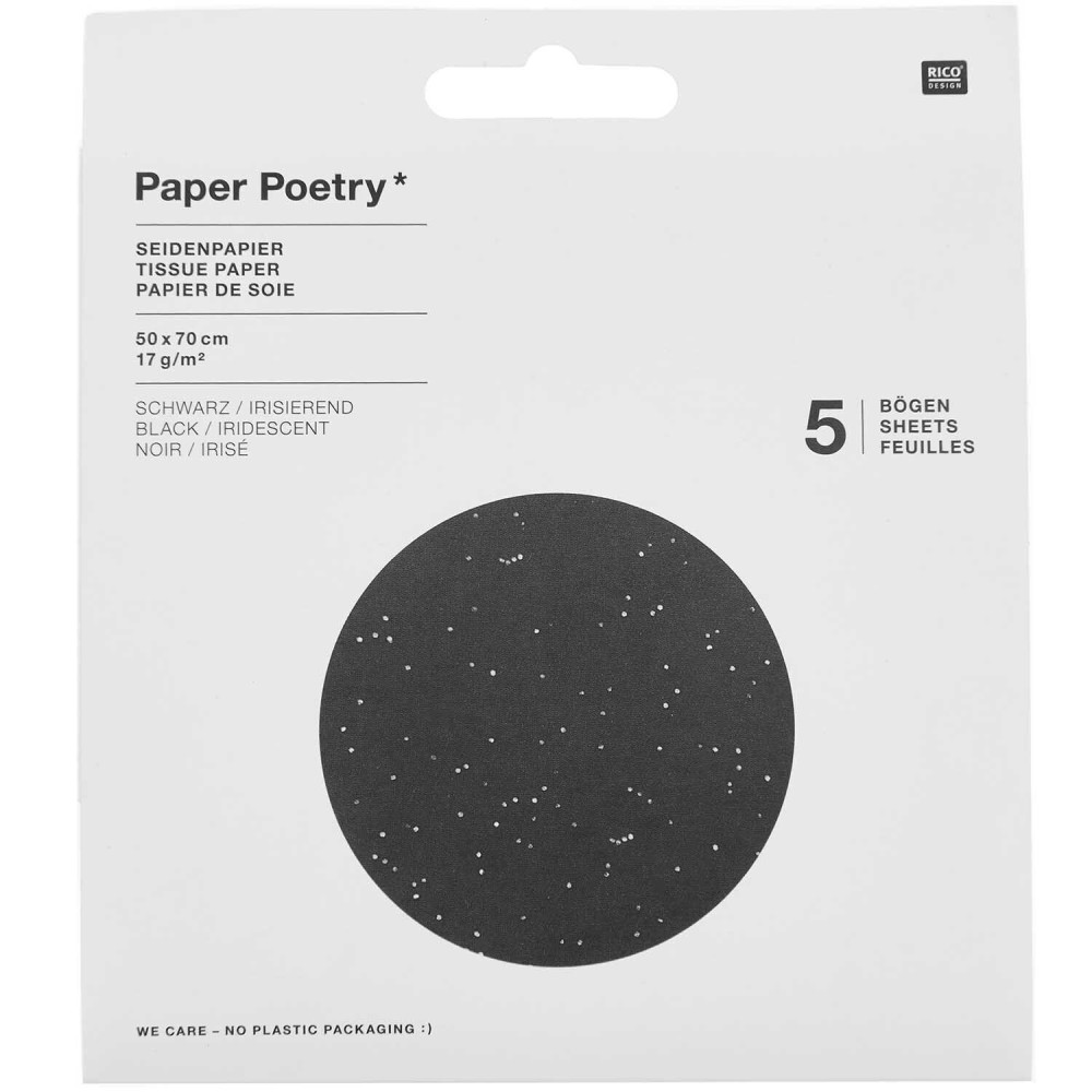 Gift wrapping tissue paper Black Dots - Paper Poetry - 5 pcs