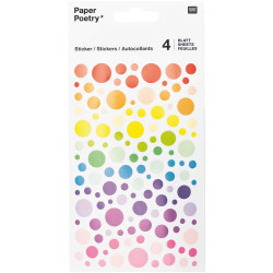 Naklejki papierowe kółka Circles - Paper Poetry - Multicolor