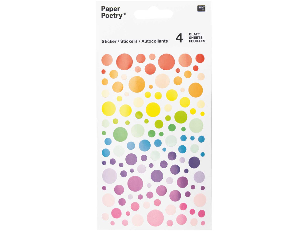Paper stickers Circles - Paper Poetry - Multicolor