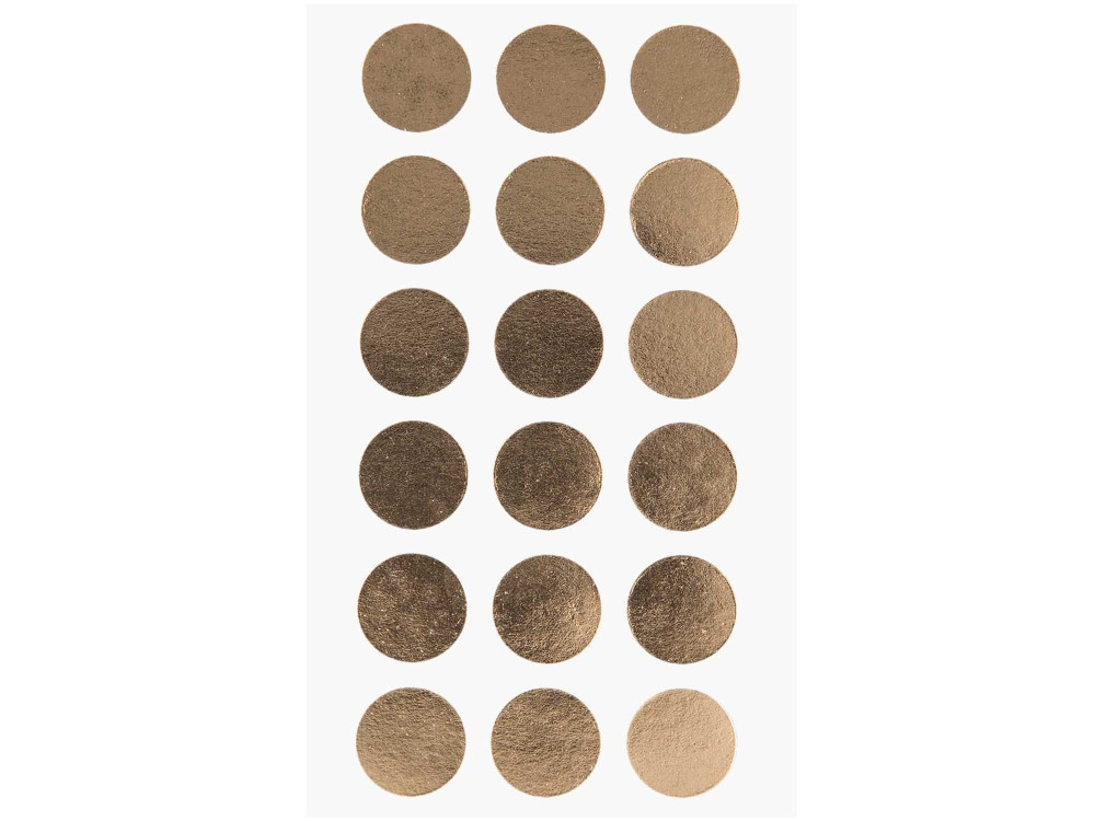 Naklejki papierowe kółka Dots - Paper Poetry - Gold