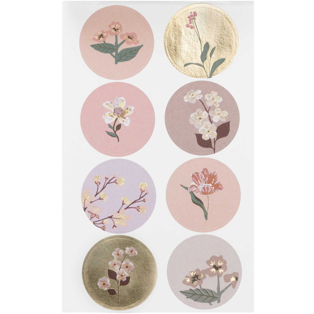 Naklejki papierowe Nature - Paper Poetry - Mauve 56 szt.