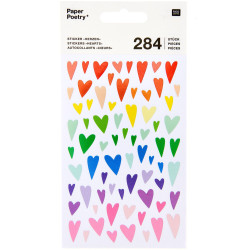 Naklejki Hearts - Paper Poetry - Multicolor 284 szt.