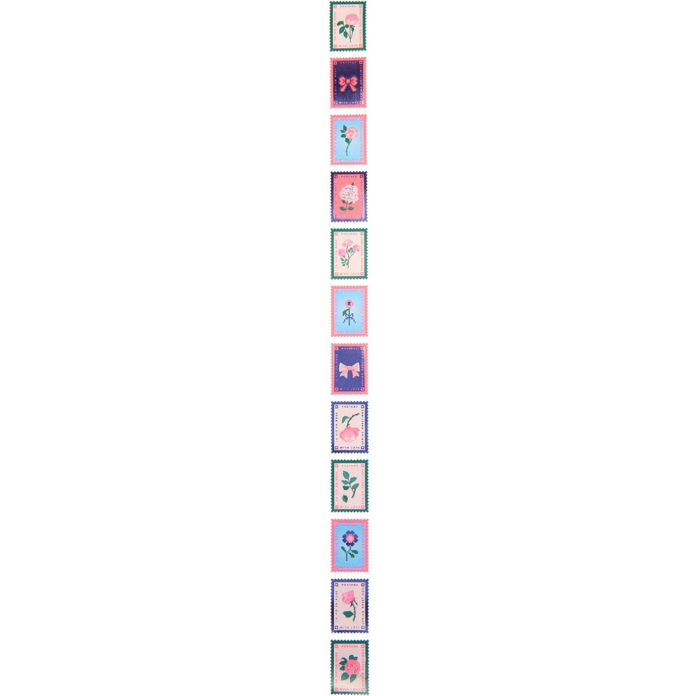 Roll stickers La Vie en Rose Stamps - Paper Poetry - 120 pcs
