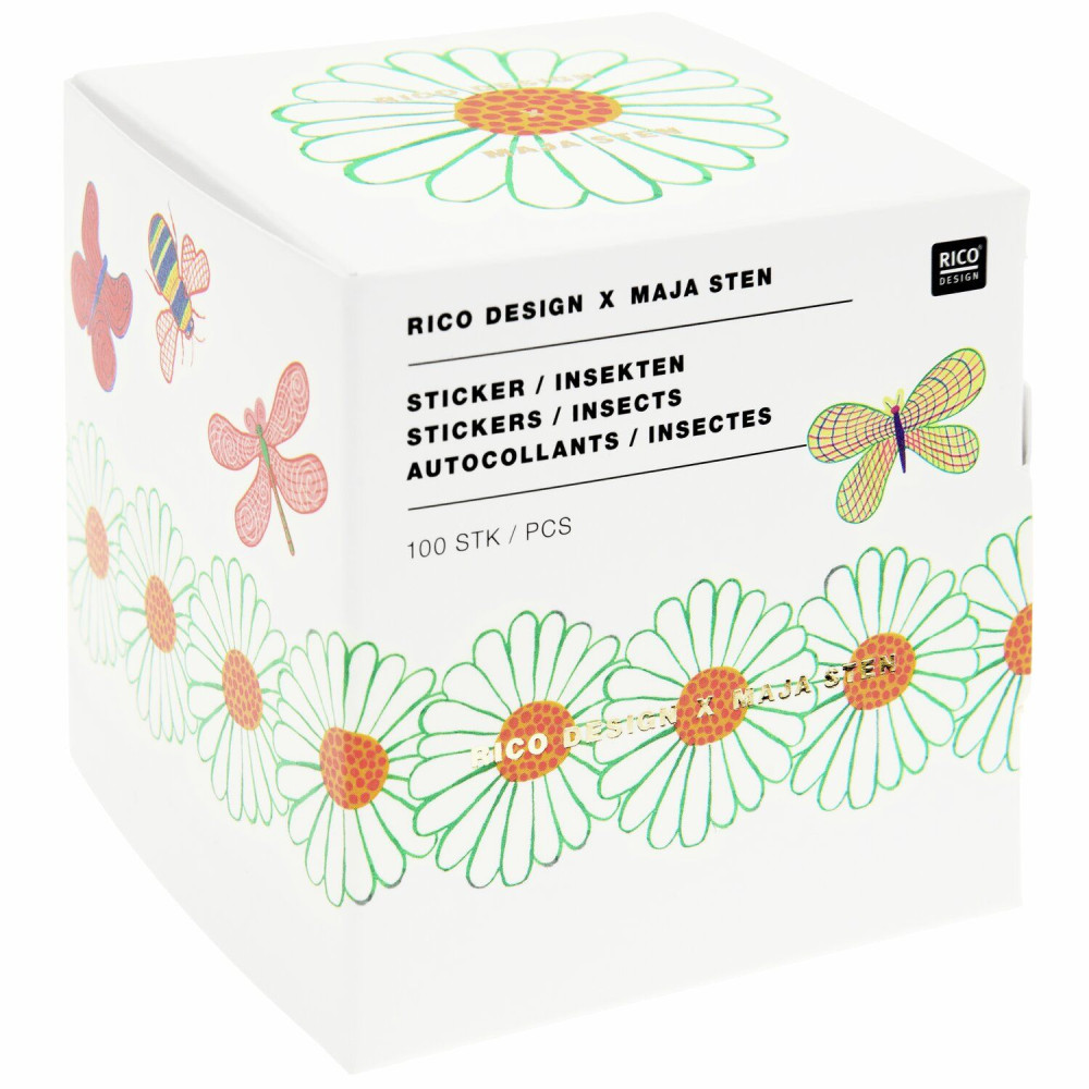 Roll stickers Midsommar Magic Insects - Rico Design - 100 pcs