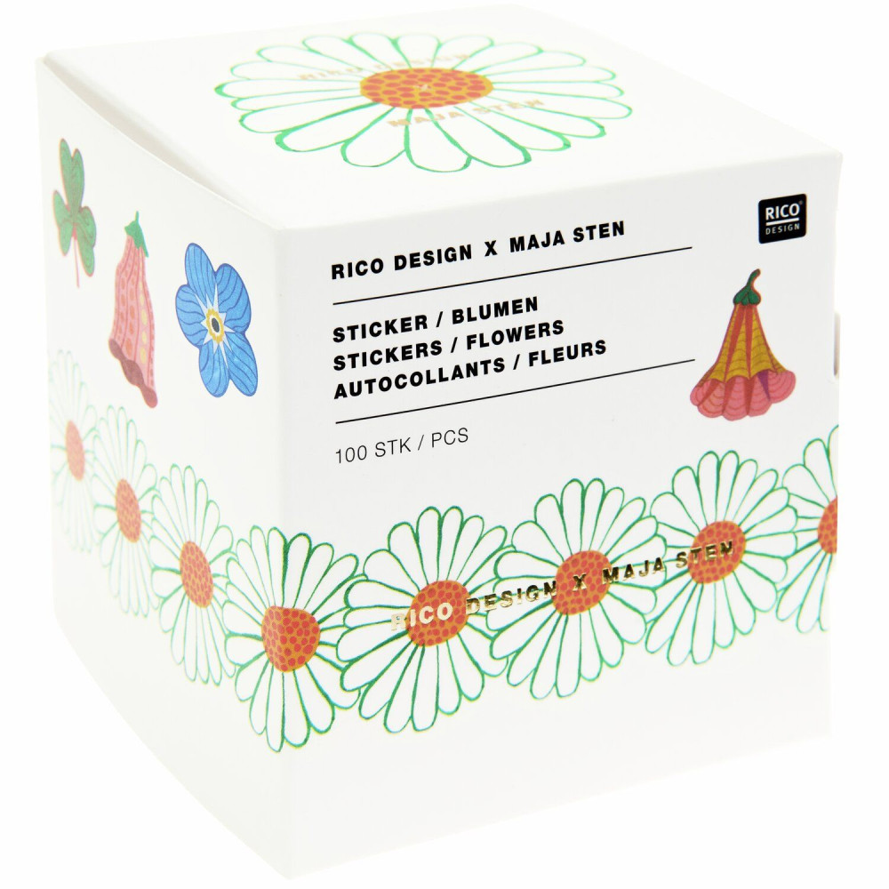 Naklejki na rolce Midsommar Magic Flowers - Rico Design - 100 szt.