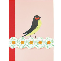 Plain notebook Midsommar Magic Bird 14,5 x 18 cm - Rico Design - 80 sheets
