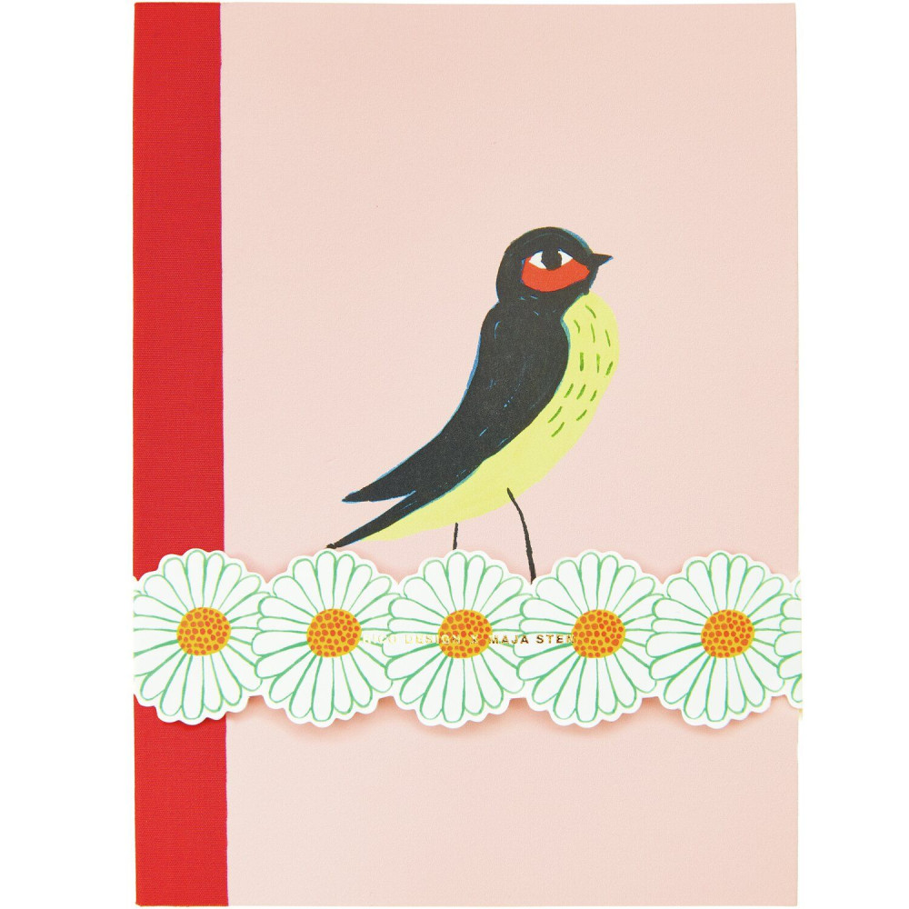 Plain notebook Midsommar Magic Bird 14,5 x 18 cm - Rico Design - 80 sheets
