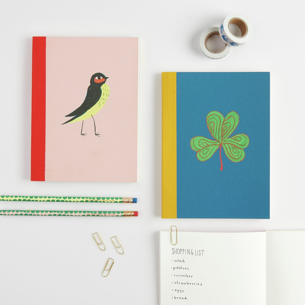 Plain notebook Midsommar Magic Bird 14,5 x 18 cm - Rico Design - 80 sheets
