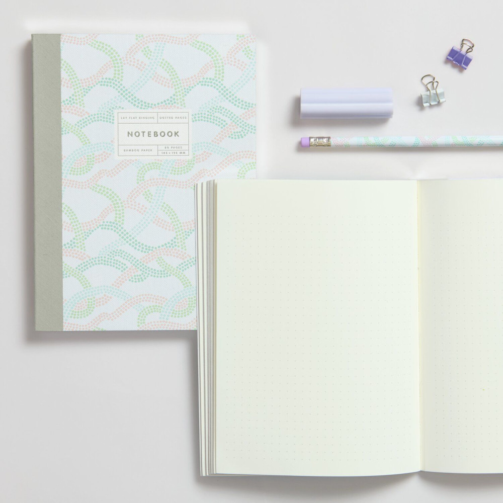 Dotted notebook Paths 14,5 x 19,5 cm - Paper Poetry - 80 sheets