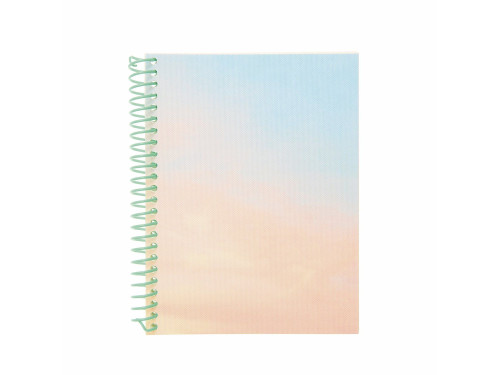 Plain spiral notebook Sky 14,5 x 19,5 cm - Paper Poetry - 80 sheets