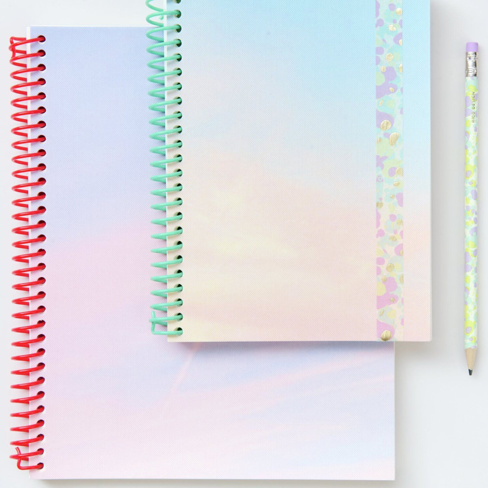 Plain spiral notebook Sky 14,5 x 19,5 cm - Paper Poetry - 80 sheets