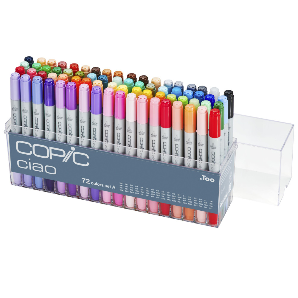 Zestaw markerów dwustronnych Copic Ciao Set A - 72 szt.