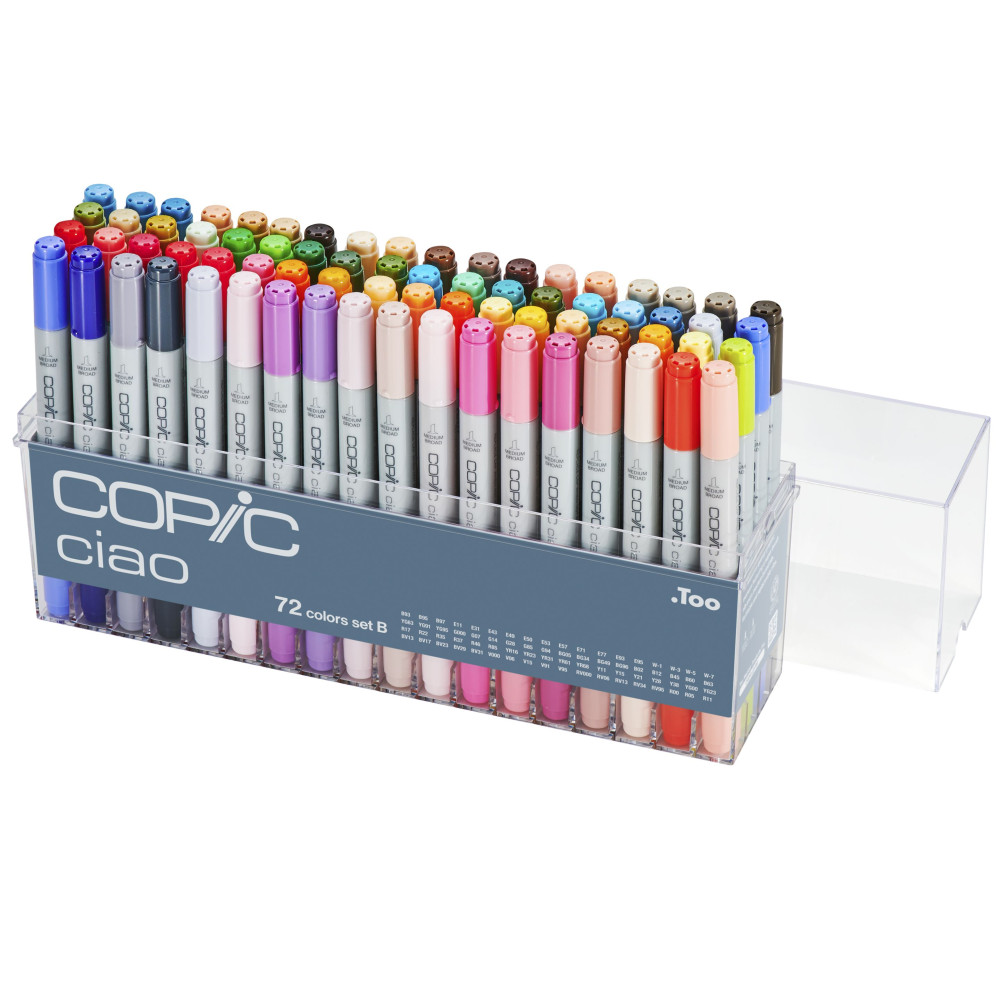 Zestaw markerów dwustronnych Copic Ciao Set B - 72 szt.