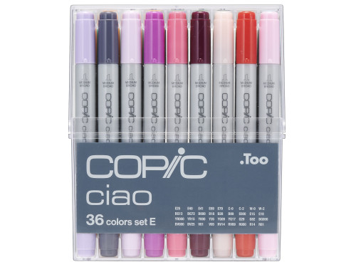 Zestaw markerów dwustronnych Copic Ciao Set E - 36 szt.