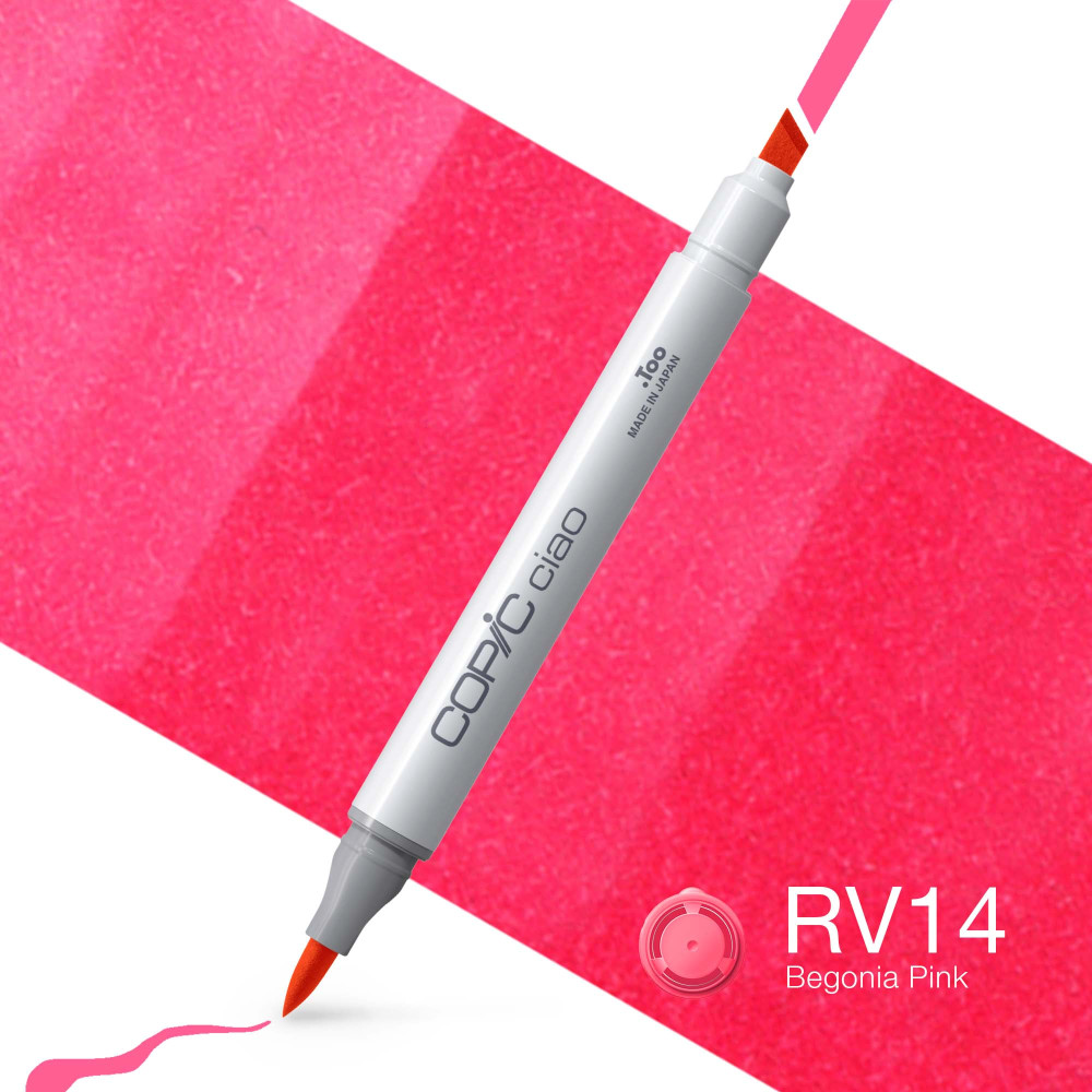 Copic Ciao dual-tip alcohol-based marker - RV14 Begonia Pink