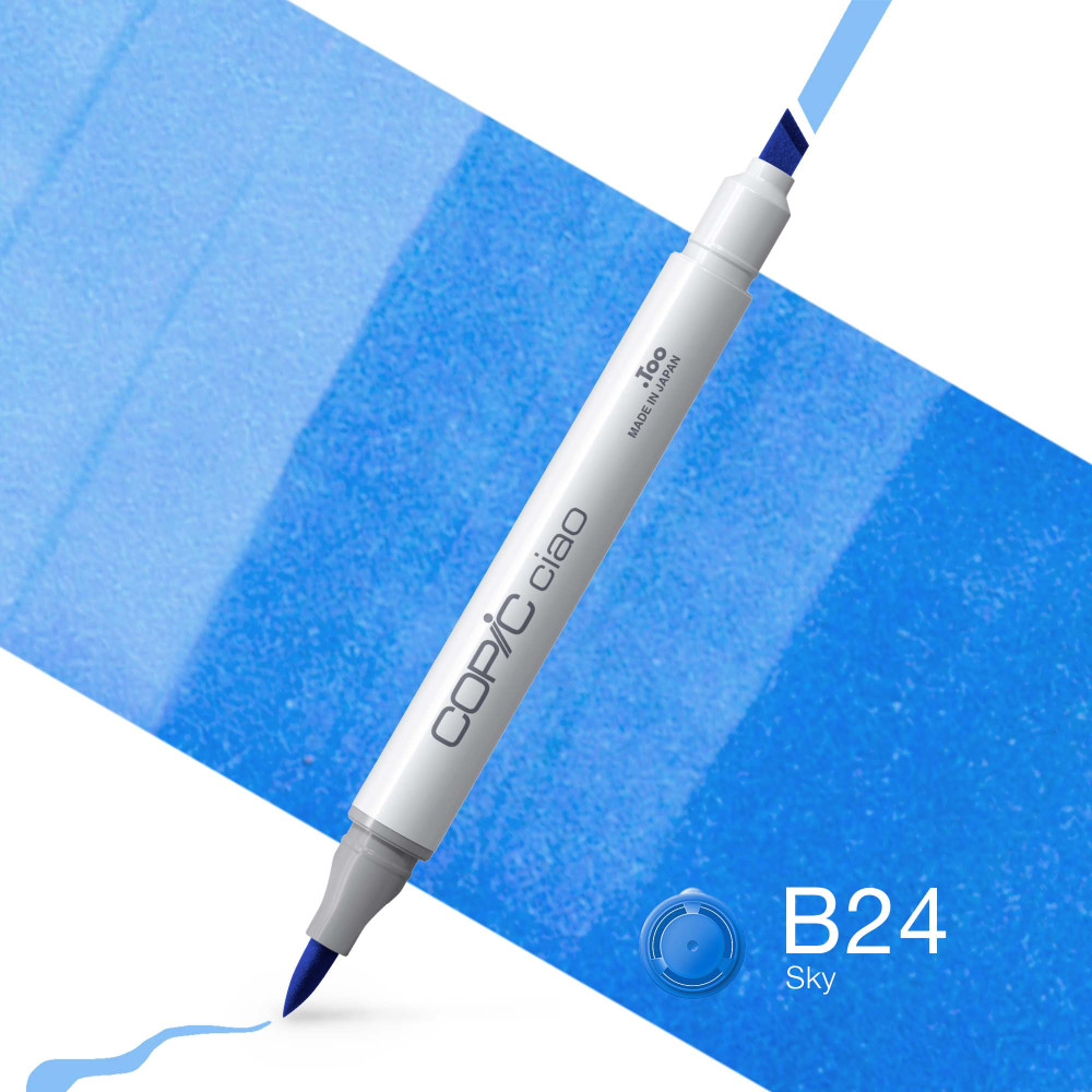 Copic Ciao dual-tip alcohol-based marker - B24 Sky