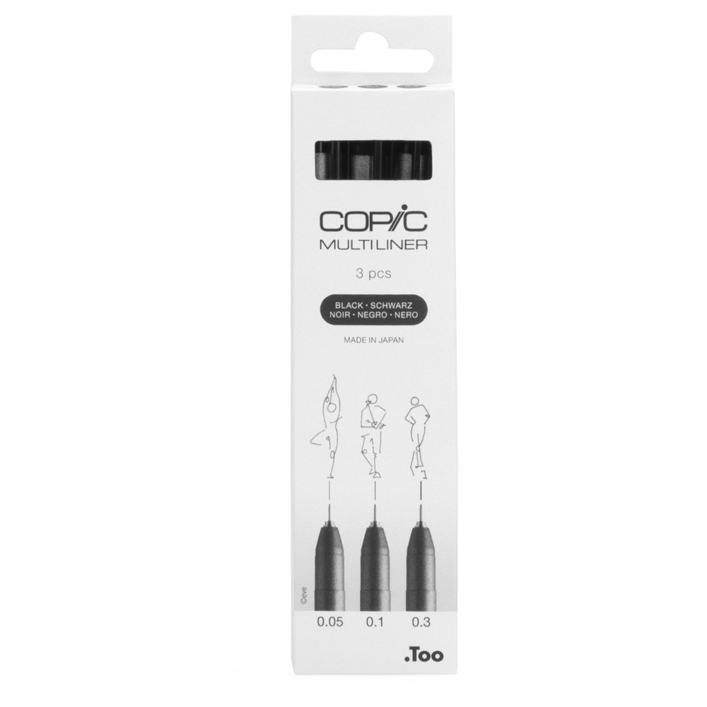 Set of Copic Multiliners Medium - Fine 3 pcs