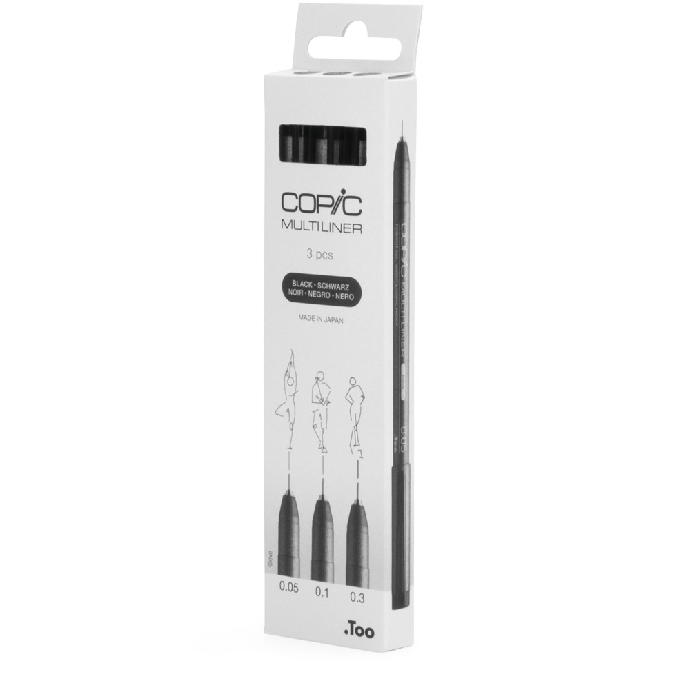 Set of Copic Multiliners Medium - Fine 3 pcs