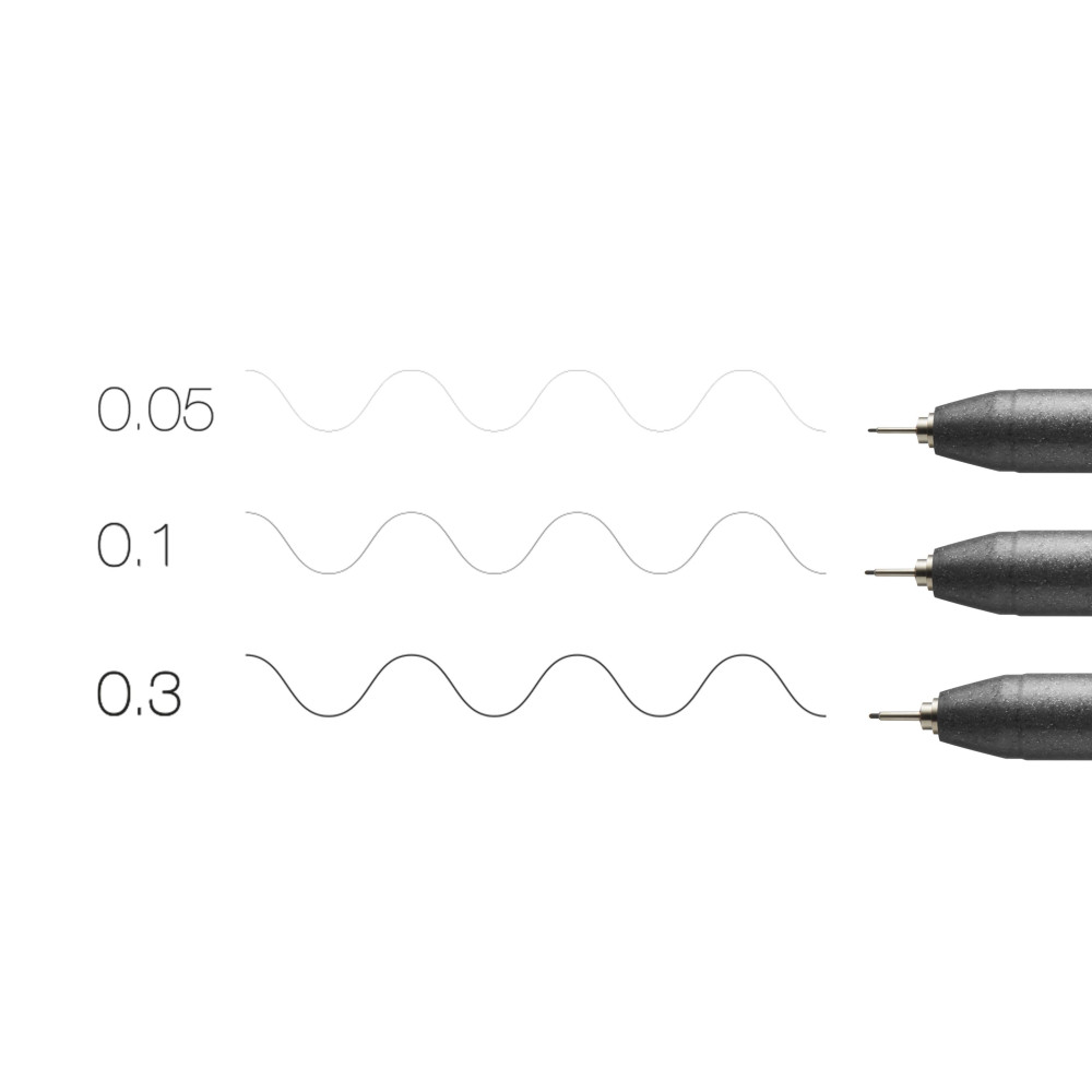 Set of Copic Multiliners Medium - Fine 3 pcs