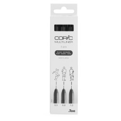 Set of Copic Multiliners Broad - Black 3 pcs