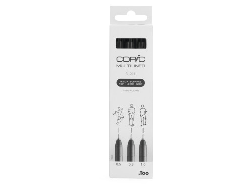 Set of Copic Multiliners Broad - Black 3 pcs