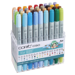 Set of Copic Ciao Manga Starter dual-tip alcohol-based markers - 36 pcs