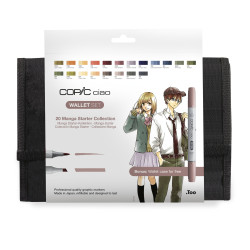 Set of Copic Ciao Manga Starter dual-tip alcohol-based markers - 20 pcs