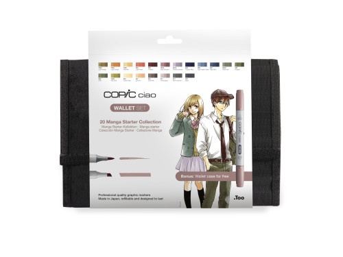 Zestaw markerów dwustronnych Copic Ciao Manga Starter - 20 szt.
