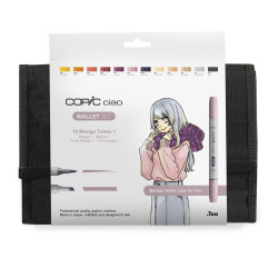 Zestaw markerów dwustronnych Copic Ciao Manga Tones 1 - 12 szt.