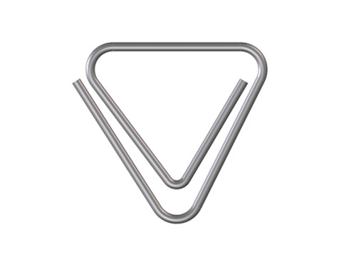 Corner paper clips 815 - Zenith - Silver 50 pcs