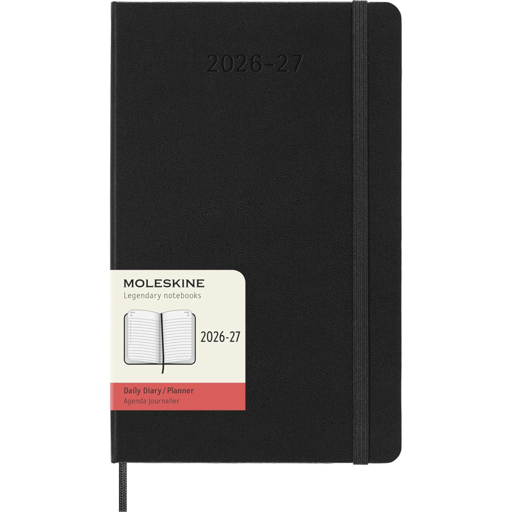Kalendarz dzienny 2026/2027 L - Moleskine - Black