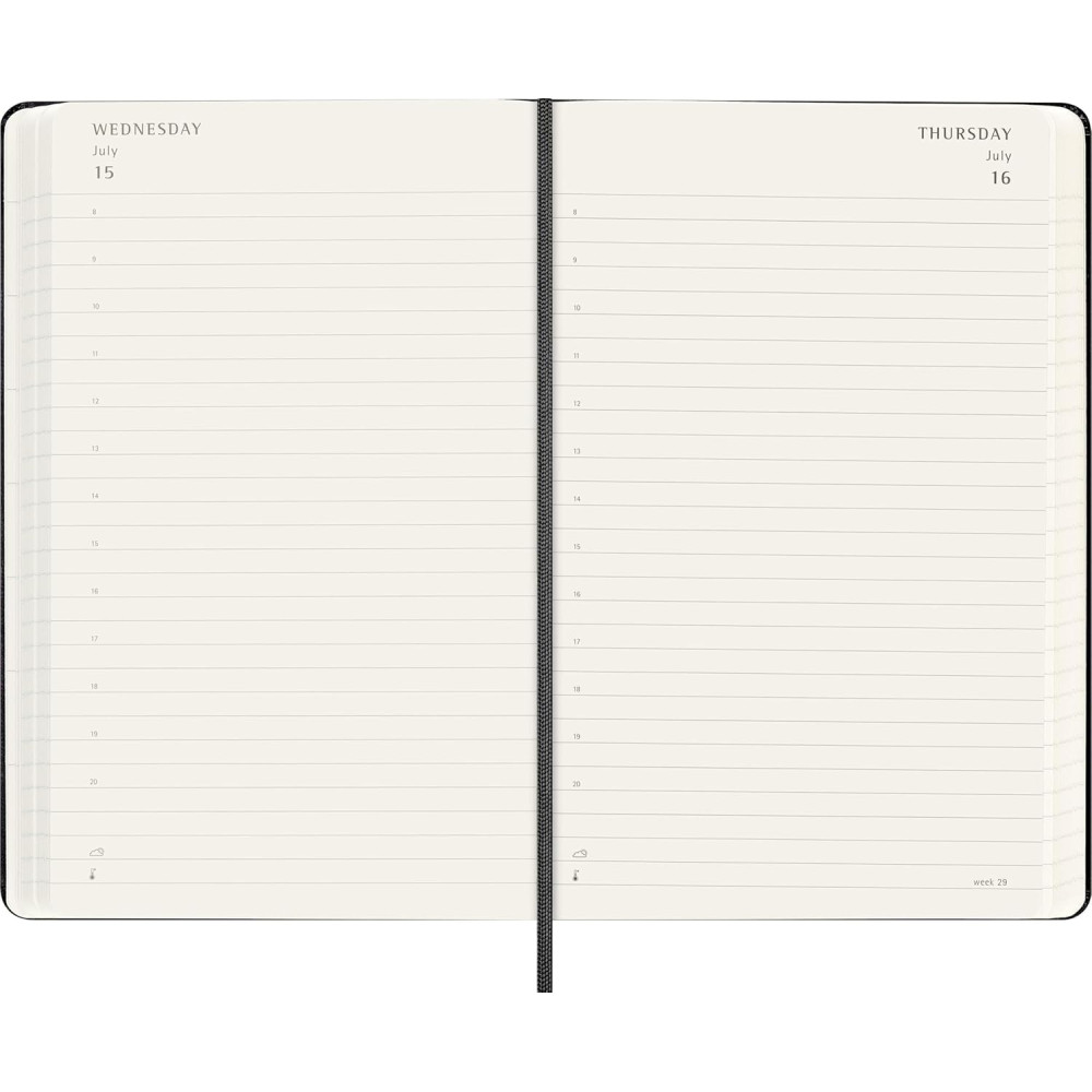 Daily planner 2026/2027 L - Moleskine - Black