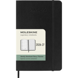 Kalendarz tygodniowy 2026/2027 P - Moleskine - Black