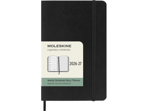 Weekly planner 2026/2027 P - Moleskine - Black