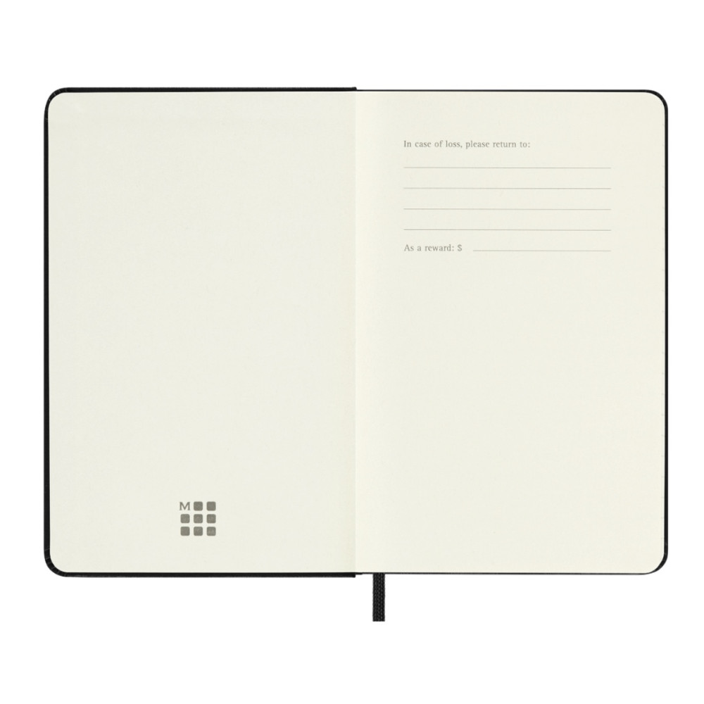 Kalendarz tygodniowy 2026/2027 P - Moleskine - Black