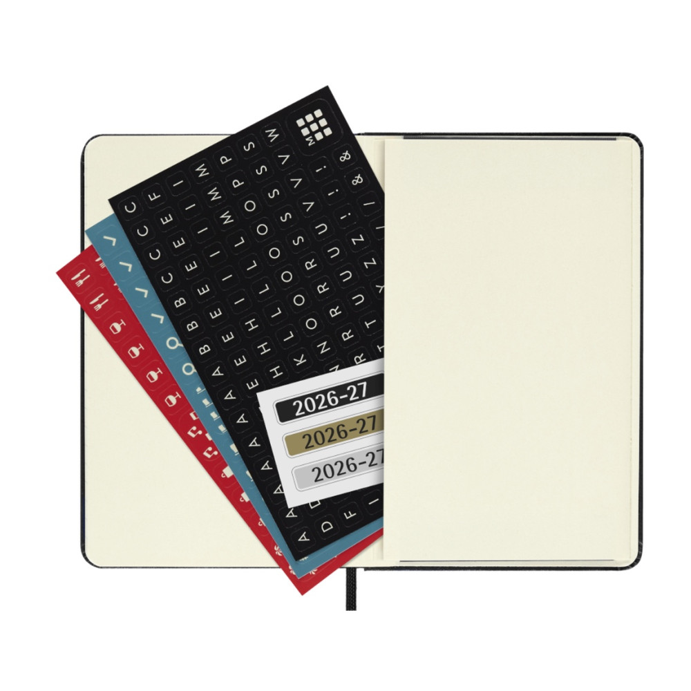 Kalendarz tygodniowy 2026/2027 P - Moleskine - Black