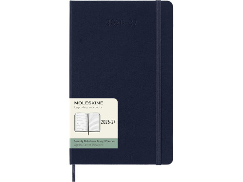 Kalendarz tygodniowy 2026/2027 L - Moleskine - Sapphire Blue