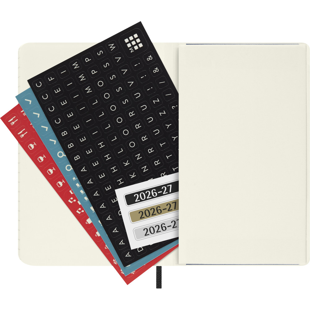 Kalendarz tygodniowy 2026/2027 P - Moleskine - Black